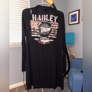 Harley Davidson Cardigan. Black. Size L/XL